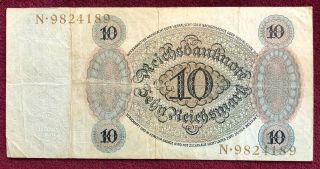 Germany 10 Reichsmark 1924 Fine, 2