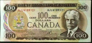 Canada - 1975 Bank Of Canada $100 Dollars P91b Banknote Xf/axf,