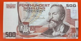 Austria 1985 500 Schilling P.  151 Unc Otto Wagner