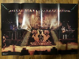 Kiss Alive Ii Era 1977 Aucoin / Boutwell Concert Poster 34”x23” Folded