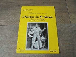 Elvis Presley ‎ - " Love In Las Vegas " 1964 Belgium Mgm Film Programme