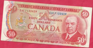 1975 Bank Of Canada 50 Dollar Note - Crow/ Bouey - Nearly Unc - Beauty