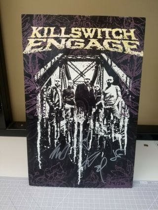 Killswitch Engage Signed & Numbered Poster.