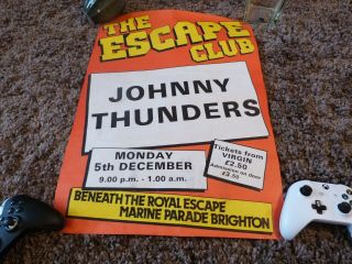 Johnny Thunders - Concert Poster - Brighton Uk -