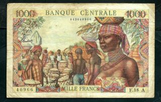 Equatorial African States (p53) 1,  000 Francs 1963
