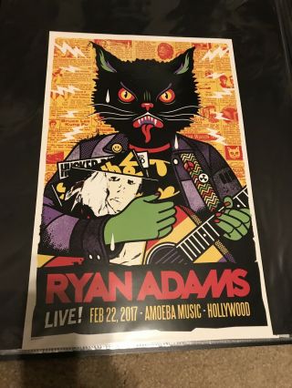 Ryan Adams 2017 Amoeba Records Poster
