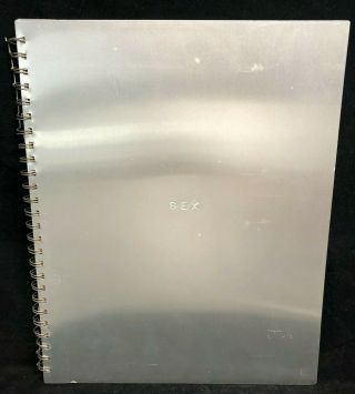 Vintage 1992 Madonna Sex Book Aluminum Spiral Bound (kf)