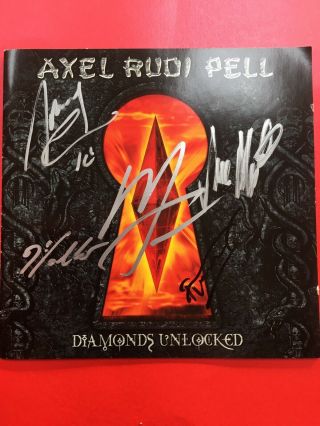 Axel Rudi Pell Fully Signed Autographed Diamonds Cd