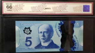 Bank of Canada 2013 $5 BC - 69bA Macklem - Poloz HBK Replacement Gem66 (HBK5985020) 2