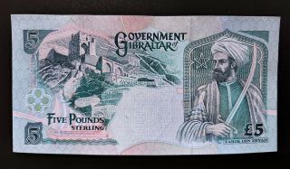 Gibraltar 5 Pounds Sterling 1995 / UNC banknote Low serial number 2