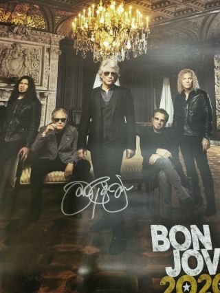 Jon Bon Jovi 2020 Poster Hand Signed Autographed 13 " X 19 "