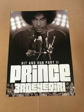 Prince Poster Hit,  Run Part Ii 3rd Eye Girl Official Concert Tour Print
