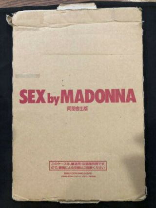 Madonna Sex By Madonna Art Photo Book Japanese Version