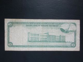 Trinidad & Tobago 5 Dollars 1964 sign.  3 P - 27c banknote paper money 3