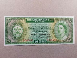 Belize 1 Dollar 1976 Aunc/unc