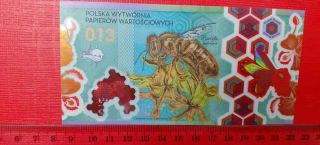 POLYMER Test HOUSE Note GUARDIAN Banknote PROBE Specimen POLAND PWPW bee HIVE 2