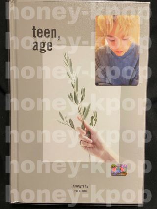 Seventeen 2nd Album Teen,  Age Teenage White Version Vernon Photocard Oop