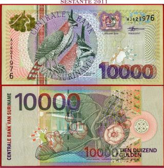(com) Suriname - 10000 10.  000 Gulden 1.  1.  2000 - P 153 - Xf,