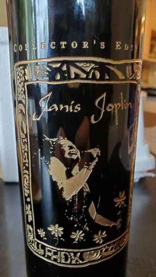 Celebrity Cellars Janis Joplin Wine,  Collector Reserve,  Etched In Gold