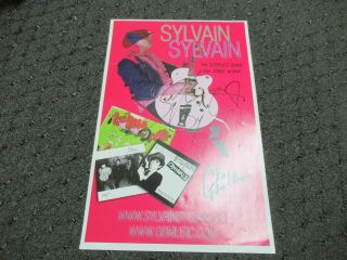 Signed Autographed York Dolls Sylvian Sylvian 11 X 17 Promo Poster