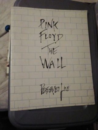 Pink Floyd The Wall 1980 Concert Program From Los Angeles,  Ca