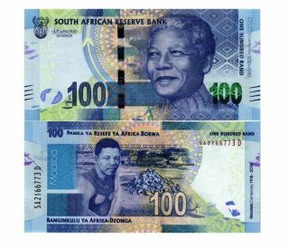 SOUTH AFRICA 10 20 50 100 200 RAND 2018 YEAR P 143 - 147 UNC 3
