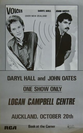 Daryl Hall & John Oates 1981 Grey Large Poster