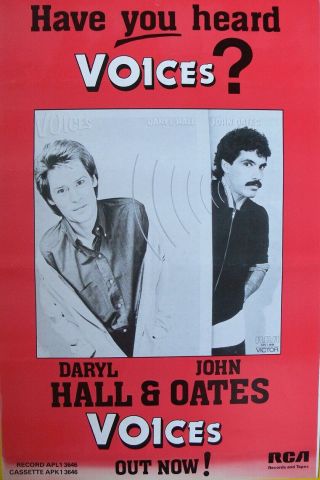Daryl Hall & John Oates Voices Poster Small