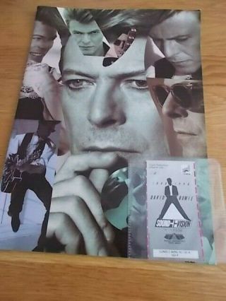 David Bowie Sound And Vision Tour Programme And Ticket From Paris Bercy 1990