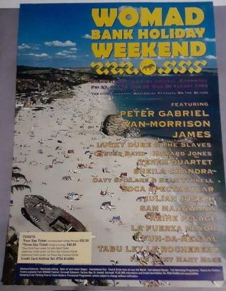 Peter Gabriel : Womad 1993 Uk Promo Poster