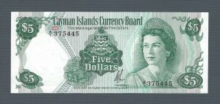 Cayman Islands $5 Dollars 1971 (1972),  P - 2a First Type,  Ef