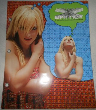 Britney Spears 2002 Dream Within A Dream Tour Program Book / Poster / Nmt 2