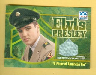 2001 Topps American Pie Elvis Presley Army Worn Shirt Card