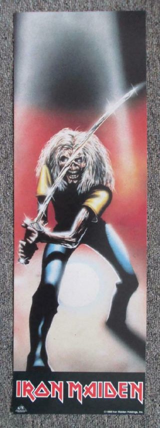 Iron Maiden Eddie Locker Poster 1988 Promo Poster Metal B