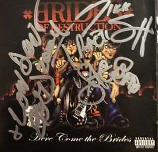 Brides Of Destruction Signed Cd By All 4 Nikki Sixx Motley Crue La Guns