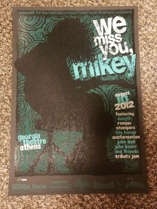 Widespread Panic 2012 We Miss You Mikey Houser Jeff Wood Event Poster