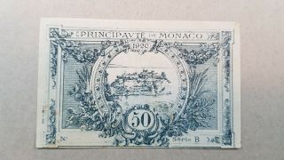 Monaco 50 centimes 1920 UNCIRCULATED 2