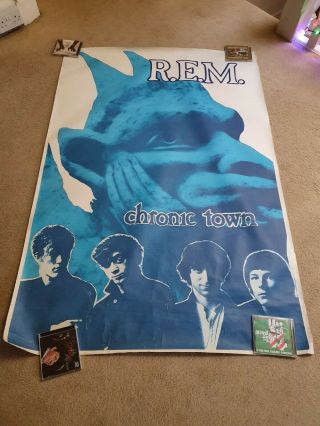R.  E.  M.  Chronic Town Record Store Promo Giant Sized Poster Rem