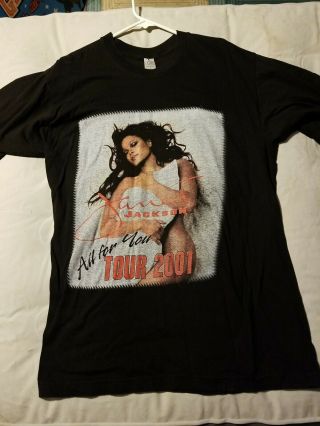 Janet Jackson All For You Tour 2001 Ver 2 T - Shirt.
