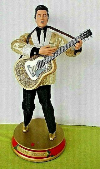 Elvis Presley Animated 18 " Musical Figure Sings,  Dances To Blue Christmas