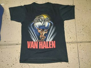 Vintage 1986 Van Halen Tour Shirt Sz M No Tag