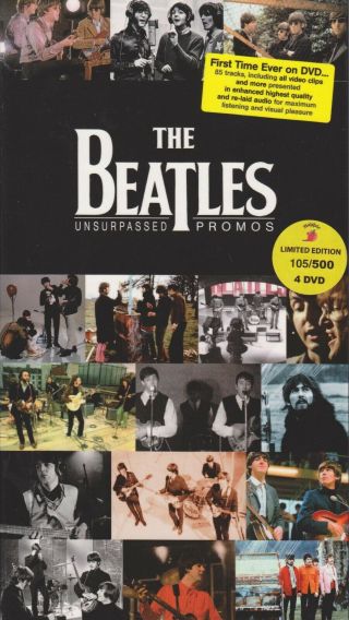 Beatles Unsurpassed Promos Dvd John Lennon Paul Mccartney Ringo Starr Demo Promo