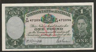 1942 Australia 1 Pound Note Au,