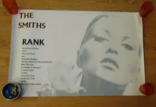 Vintage The Smiths " Rank " Promotional Poster 23 X 35