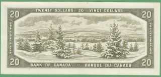 1954 Bank of Canada $20 Dollars Note - Beattie/Rasminsky - C/W2794885 - UNC 2