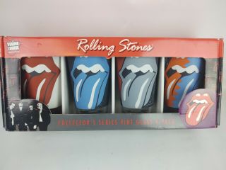 Rolling Stones Voodoo Lounge Set 4 Collectors Pint Glasses Open Boxed/unused