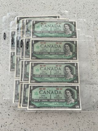 Centennial of Canadian Confederation 1867 - 1967 $1 One Dollar 18 notes UNC 2
