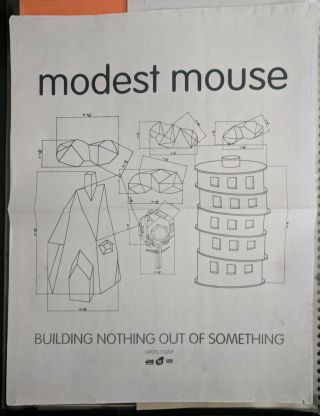 Modest Mouse Building Nothing Out Of Something Poster Vintage 90s Authentic