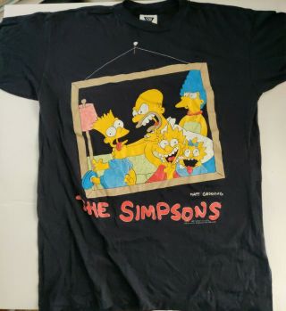 Rare Vintage.  The Simpsons T - Shirt.  Ssi Large L@@k