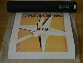 R.  E.  M.  Paul Smith Automatic For The People Ltd Edition Screenprint Rem Poster